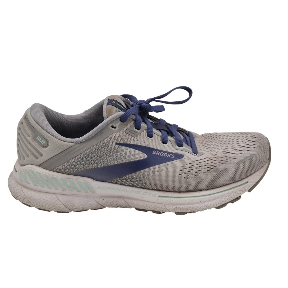 Brooks Adrenaline GTS 22 Shoes Womens Size 9 Gray Running Sneakers 1203531B045